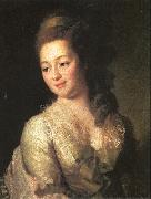 Levitsky, Dmitry Portrait of Maria Dyakova painting